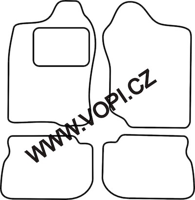 Přesné gumové koberce béžové / šedé Suzuki Jimny  1998 ->